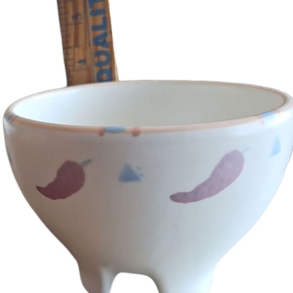 Taos Ceramic Chip & Dip Bowl Southwestern Artisan Pottery Crafted In The USA - Picture 13 of 16